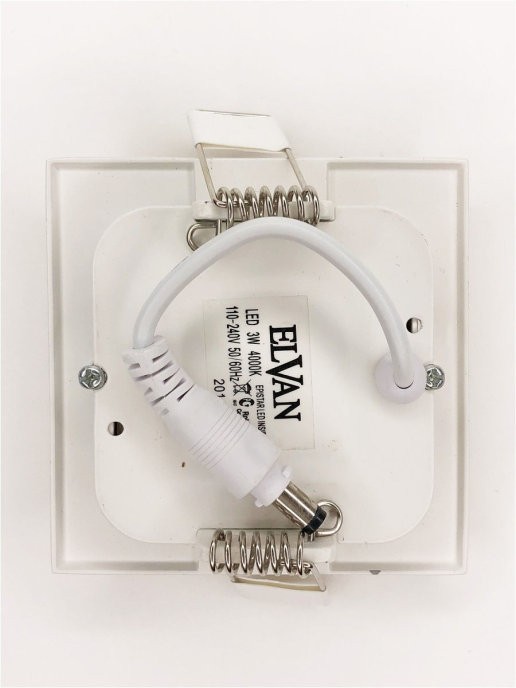 Встраиваемый светильник Elvan VLS-102SQ-3W-NH-Wh