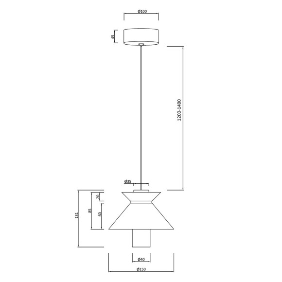 Подвесной светильник Moderli Ori V10885-PL