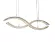 Подвесная люстра Newport 8242/110 chrome М0066863, Хром, Прозрачный, Теплый белый