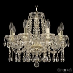 Подвесная люстра Bohemia Ivele Crystal 5413/8/165 G Clear/M-1G