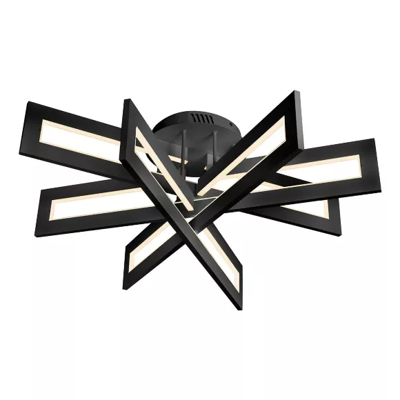 Потолочный светодиодный светильник iLedex Stalker 9082-R800-X 128W BK, Черный, Белый, От теплого до холодного