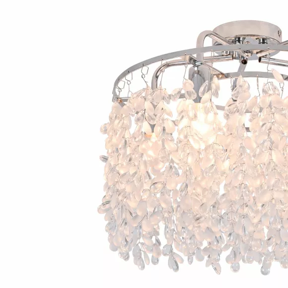 Потолочный светильник Escada Vineray 140014/5C ES0000073, Хром, Белый, Металл, крупный план Потолочный светильник Escada Vineray 140014/5C ES0000073, Хром, Белый, Металл, крупный план