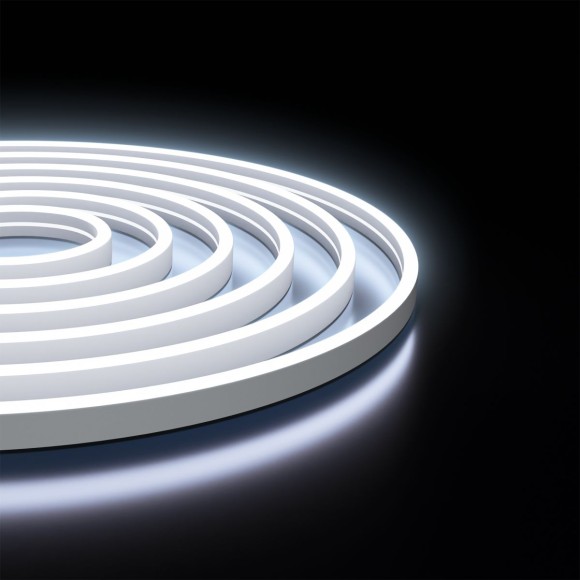 Светодиодный неон Apeyron 24В, 10Вт/м, 400Лм/м, 6500К (х.б.) smd 2835 120д/м, PCB 8мм, 6х12мм, 10м, IP65 17-309