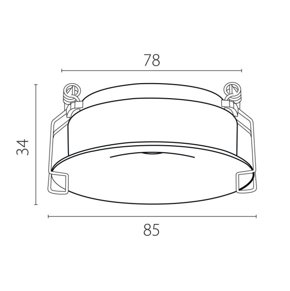 Рамка для светильников вогнутая Lightstar Spira 0742х6 (D85) 074206-11