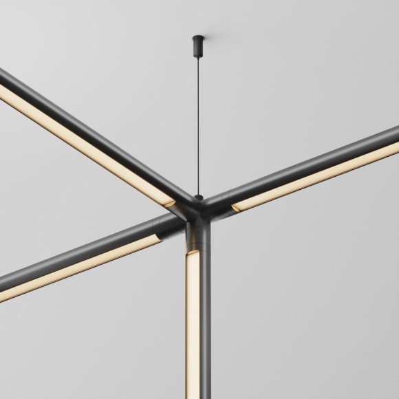 Х-образный вертикальный коннектор без ввода питания Maytoni Shelf CA019L4C-B