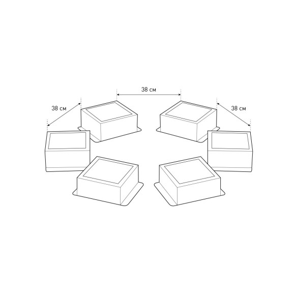 Встраиваемый светильник (комплект из 6 шт.) Эра SPO-646-3-5K-B6 Б0063082