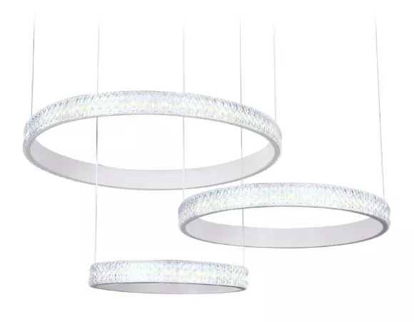 Подвесной светодиодный светильник Ambrella Light Acrylica Original FA6161, Белый, Прозрачный, От теплого до холодного Подвесной светодиодный светильник Ambrella Light Acrylica Original FA6161, Белый, Прозрачный, От теплого до холодного