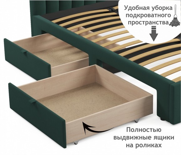 Кровать двуспальная Olivia 2000x1600 NMB_TE-00005452