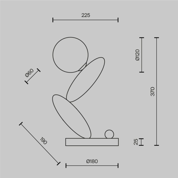 Настольная лампа Maytoni Resonance MOD482TL-L6C3K