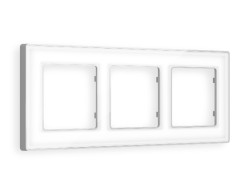 Рамка трехместная Ambrella Volt Arctic AF580133