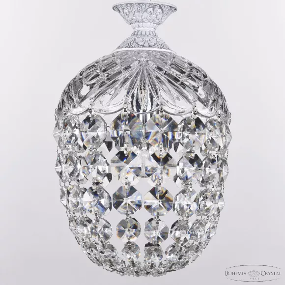 Подвесной светильник Bohemia Ivele Crystal AL16771/16 WMN, Белый, Прозрачный, Металл, крупный план Подвесной светильник Bohemia Ivele Crystal AL16771/16 WMN, Белый, Прозрачный, Металл, крупный план