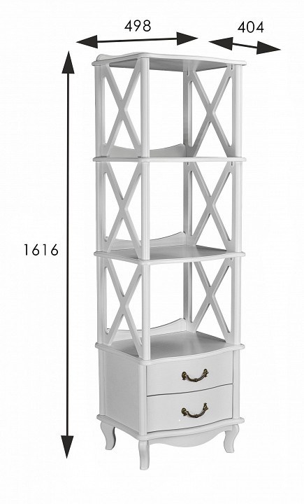 Стеллаж комбинированный Джульетта 3 ML_008562