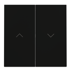 Клавиши для выключателя жалюзи Voltum S70 (черный матовый) VLS002508