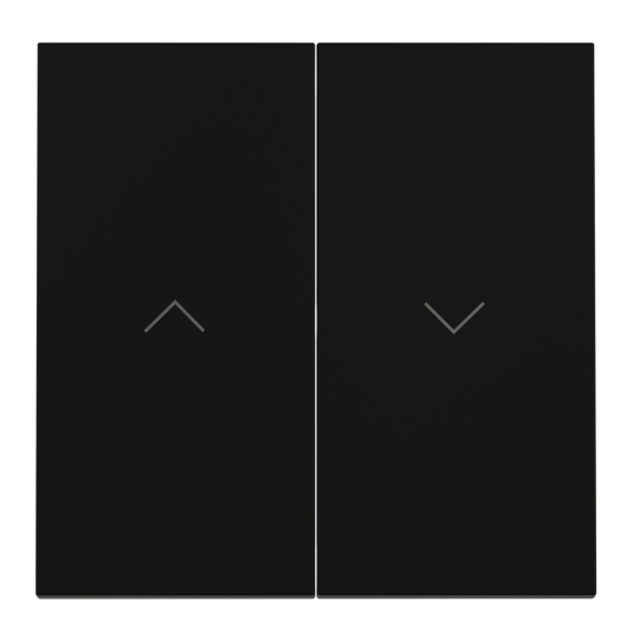 Клавиши для выключателя жалюзи Voltum S70 (черный матовый) VLS002508