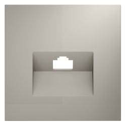 Накладка для розетки компьютерной RJ45 кат.6 Voltum S70 (кашемир) VLS001303