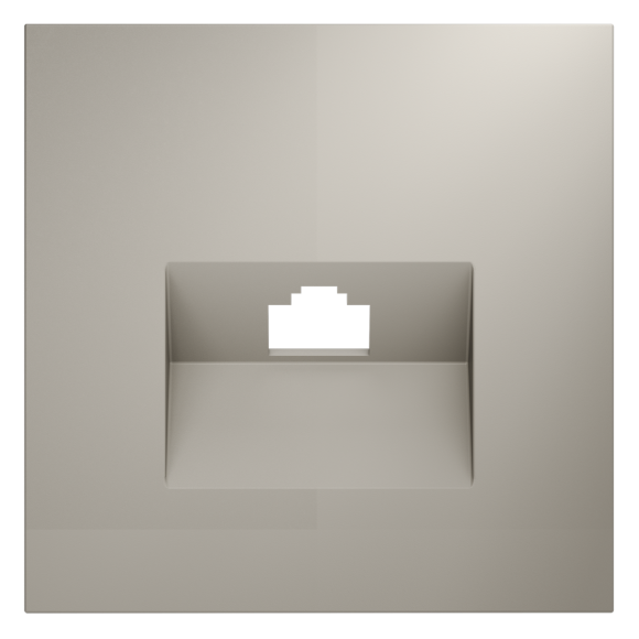 Накладка для розетки компьютерной RJ45 кат.6 Voltum S70 (кашемир) VLS001303