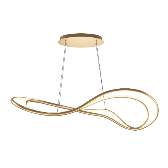 Подвесная светодиодная люстра Maytoni Plons MOD283PL-L65BS3K