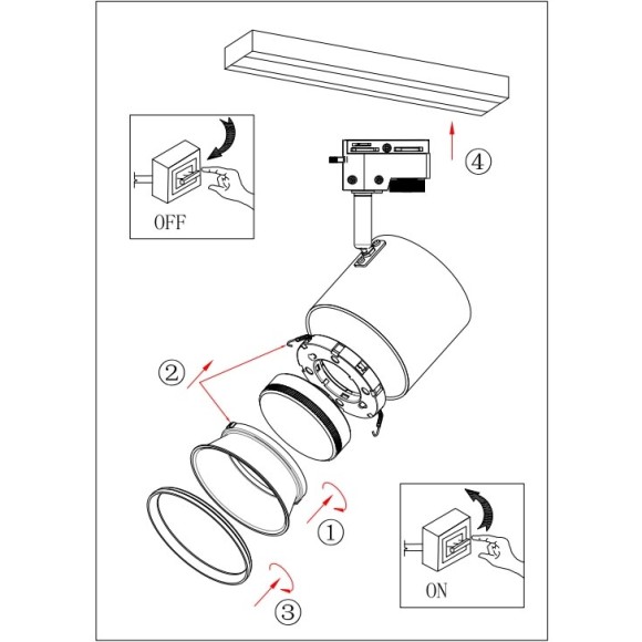 Трековый однофазный светильник ЭРА TR15 GX53 WH/SL Б0048545