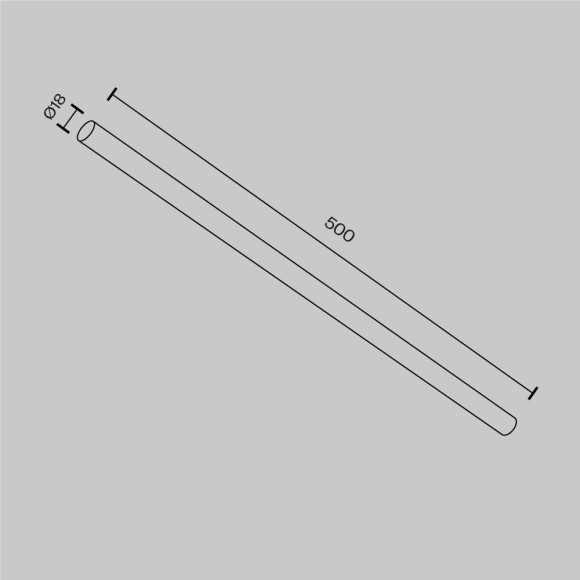 Соединитель для штанговой системы Maytoni Axity CA001-L500-B