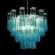 Подвесная люстра Loft IT Murano 10580/600 Clear blue, Арт-деко, Бронза, Голубой
