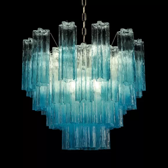 Подвесная люстра Loft IT Murano 10580/600 Clear blue, Арт-деко, Бронза, Голубой Подвесная люстра Loft IT Murano 10580/600 Clear blue, Арт-деко, Бронза, Голубой