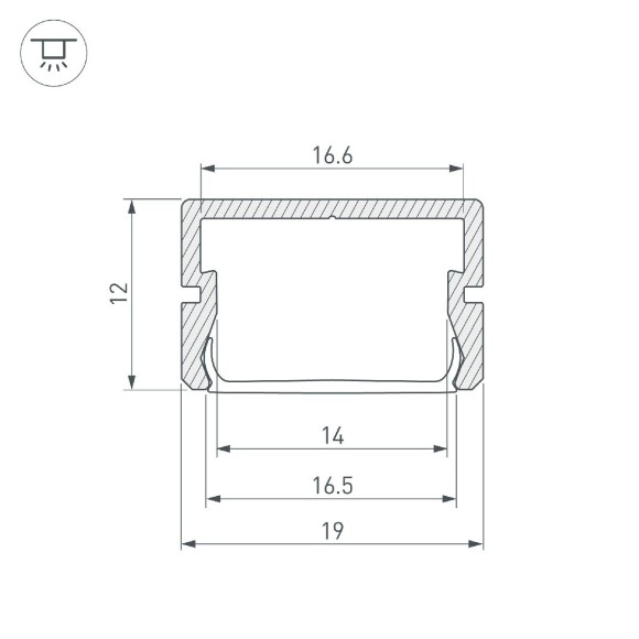 Алюминиевый профиль Arlight SILER-3000 ANOD 045498