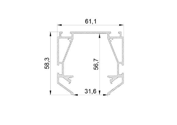 Профиль для натяжного потолка Lightstar Teta 505420