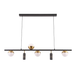 Подвесная люстра с пультом управления Crystal Lux CLT 047 CLT 047C6 L1000 BL-GO