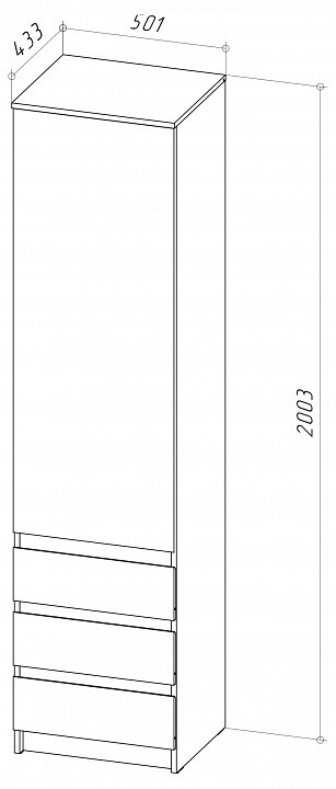 Шкаф для белья Stern ШКЯ-1 NKM_72678279