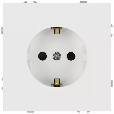Розетка Эра Galaxy 15-2101-08 c заземлением 2P+E Schuko 16А-250В IP20 белый матовый Б0070633