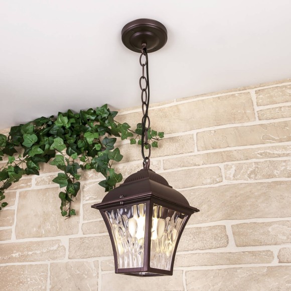 Уличный подвесной cветильник Elektrostandard Apus H шоколад GL 1009H 4690389134173