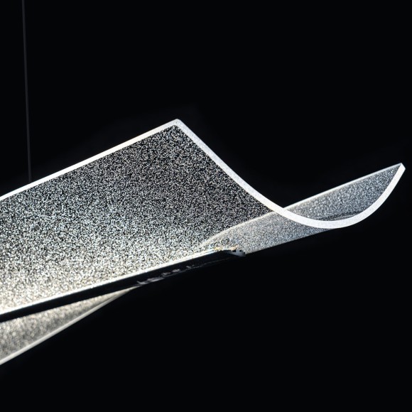 Подвесная светодиодная люстра с пультом управления Modelux MS.8005.1200 BK