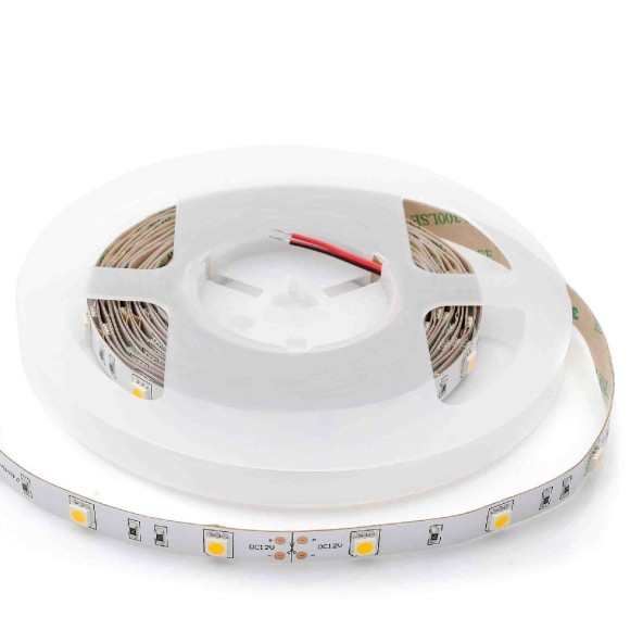 Светодиодная лента Apeyron 12В 5050 7,2Вт/м 3000К 600Лм/м 5м IP20 00-437