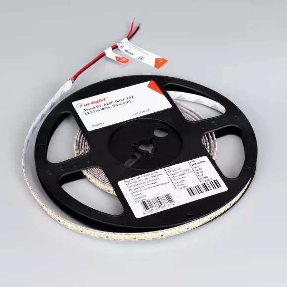 Светодиодная лента Arlight RT-A200-8mm 24V Warm2700-CX1 (16 W/m, IP20, 5m) 046942 Светодиодная лента Arlight RT-A200-8mm 24V Warm2700-CX1 (16 W/m, IP20, 5m) 046942
