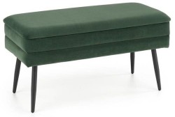 Банкетка Velva HLM_V-CH-VELVA-C_ZIELONY_CZARNY