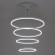 Каскадная люстра LED4U 55000-4 WH
