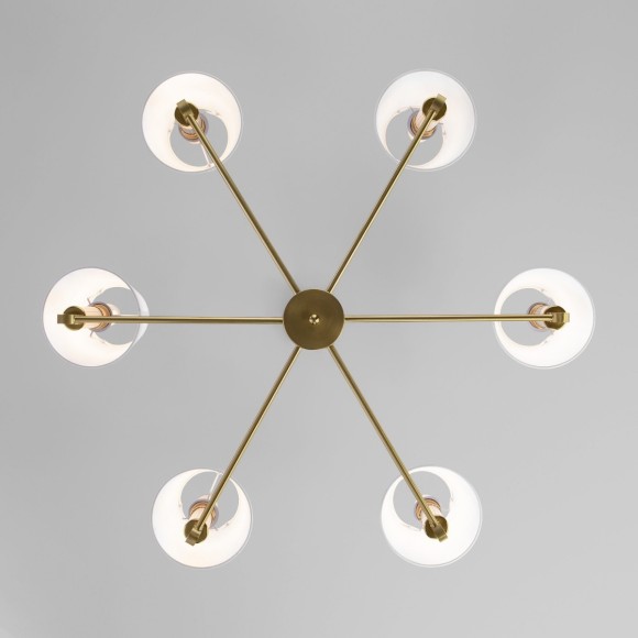 Люстра на штанге Eurosvet Conso 60145/6 латунь a061950