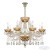 Подвесная люстра Bohemia Ivele Crystal 5413/8/240 G Amber/M-1G