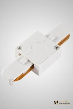 Трековый однофазный прямой соединитель AM Group AM176 WH