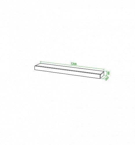 Полка навесная Toivo ПлО MER_TOJ-PlO-N