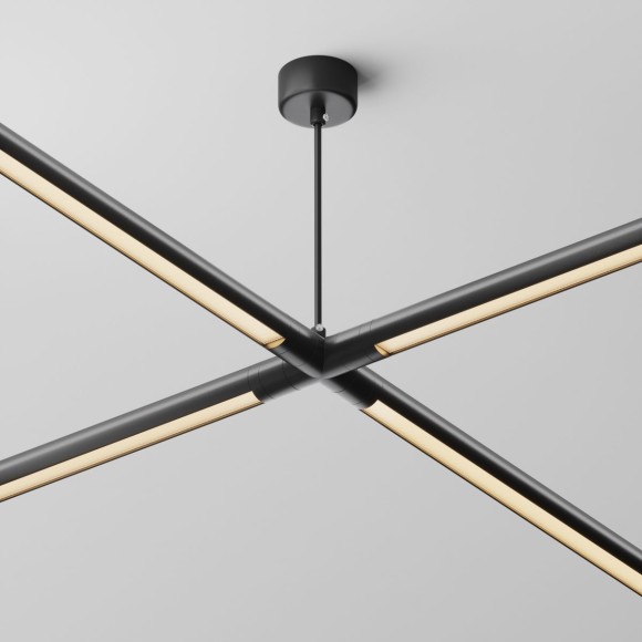 Х-образный вертикальный коннектор с вводом питания Maytoni Shelf CA017TX-P-B