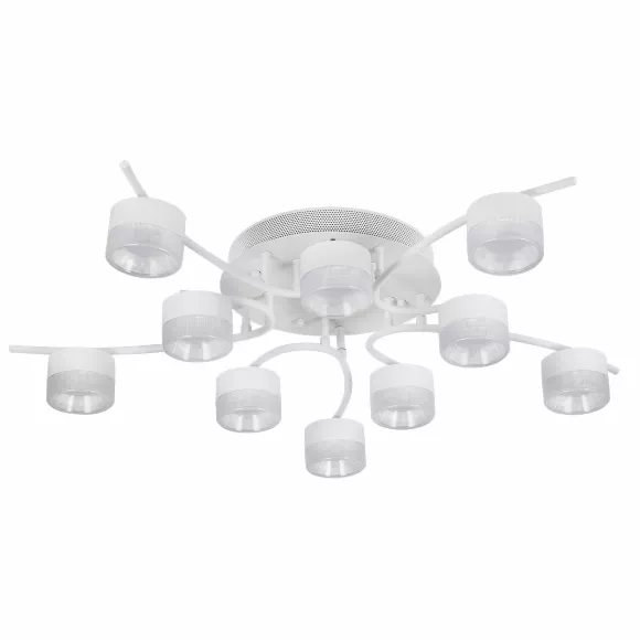 Потолочная люстра Escada Glowen 120011/10C White ES0000032L, Белый, Металл, Акрил Потолочная люстра Escada Glowen 120011/10C White ES0000032L, Белый, Металл, Акрил