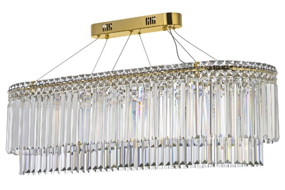 Подвесная светодиодная люстра Arti Lampadari Ovindoli Gold Ovindoli L 1.5.100X35.101 G