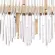 Подвесная люстра Arte Lamp Acapulco A1007SP-12GO, Матовое золото, Прозрачный, Золото, декоративные элементы крупным планом