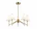 Люстра на штанге Ambrella Light High Light Modern LH57133, Латунь, Белый, Металл