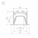 Схема размеров профиль Arlight LINIA45-F-TRAY-2000 ANOD (Алюминий) 062165