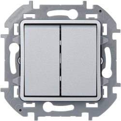 Переключатель двухклавишный Legrand Inspiria 673657