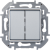 Переключатель двухклавишный Legrand Inspiria 673657