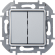 Переключатель двухклавишный Legrand Inspiria 673657