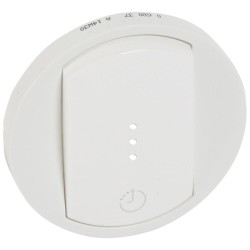 Лицевая панель Legrand Celiane выключателя одноклавишного с выдержкой времени белая 068037